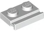 LEGO® 32028c1 - LEGO fehér lap 1 x 2 méretű, hosszanti sínnel (32028c1)