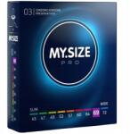 My Size Pro, Size 69mm, 3db, latex óvszer, átlátszó, hidratáló (4025838403690)