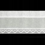 Eurofirany Gabi kész függöny 150x30 krémszínű szívecskés csipke (5903571484680)
