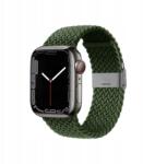 Crong Wave Band - Fonott szíj Apple Watch 44/45/46/49 mm készülékhez (zöld) (5904310700344)