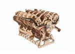 UGears 3D fa mechanikus puzzle V8 motor (70264)