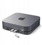 Satechi alumínium állvány Hub-al Mac Mini Usb-c 3x Usb-a micro Sd (ST-ABHFM)