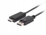 Lanberg Adapter kábel Lanberg DisplayPort (M) V1.1 Hdmi (M) 1m fekete (CA-DPHD-11CC-0010-BK)