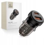Tech-Protect CC03 2-PORTOS Autós Töltő PD30W/QC3.0 Fekete (Do samochodu / Do telefonu 5906302361649)