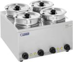 Royal Catering Levestartó állomás 4x2, 75l nemesacél Royal Catering RCBM-4/4R 10010239 (10010239)