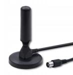 Qoltec DVB-T2 TV antenna, mágneses talppal, fekete (57016)
