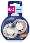 LOVI Lovi, Prime, suzeta dinamica din silicon, Ivory + Blush Glow, 18 luni+, 2 buc