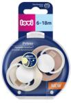 LOVI Lovi, Prime, suzeta dinamica din silicon, Ivory + Blush Glow, 6-18 luni, 2 buc