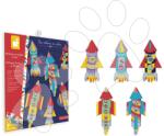 Janod Mini kreatív készlet Rakéták Origami Paper Rockets Atelier Janod papírhajtogatás 5 kártya 7 évtől J07988 (J07988)