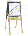 Janod Fa mágneses tábla Adjustable Board Janod kétoldalú állítható sárgás-szürke 14 kiegészítővel J09630 (J09630)