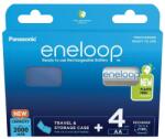 Panasonic Eneloop 1.2V AA 2000mAh akku (4db) + hordtok (BK-3MCDEC4BE) (BK-3MCDEC4BE) (BK-3MCDEC4BE)