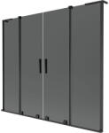 Mexen Velar L Duo двукрилен плъзгащ се вана екран 200 x 150 см, графит, черен - 896-200-003-42-70 (896-200-003-42-70)