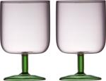LyngbyGlas Чаши за вино Torino 300 мл розово-зелени 2 бр (30205)