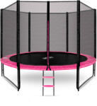 AGA Trambulin külső védőhálóval 305 cm + létra AGA SPORT PRO MRP1010PINK - Rózsaszín (k9964-CO) - kertaktiv