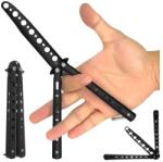 Malatec Fekete, tompa pengéjű alumínium balisong edzőkés, 22 cm (00018542)