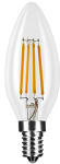 Modee E14 LED izzó Retro filament (4W/360°) Gyertya - természetes fehér (ML-CF4000K4WE14)
