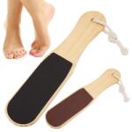 Kétszeres szemcséjű, fából készült sarokreszelő 26 cm (01836)