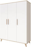 Faktum szekrény Flip White and Oak 3 osztású - babamarket