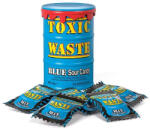 Toxic Waste kék dobozos savanyú cukorkák 42g - delfinbuvar