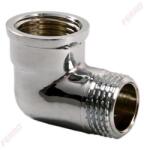 Ferro könyök krómozott 3/4" KB sárgaréz (K10C)