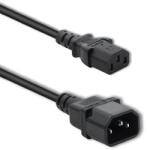 Qoltec Hosszabbító kábel IEC C13/C14 | 3x1.0mm2 | 1.8m (53897)
