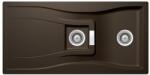 SCHOCK Waterfall D-150 Cristadur Bonze gránit mosogatótálca, szifonnal, barna, beépíthető (6426282102760)