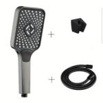 Caldo Freddo Blackspirit zuhanyszett - 3 funkciós zuhanyfejjel - gun metal - fegyverszürke (45S3803G)