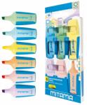  Set 6 mini textmarkere Mitama, culori Pastel, varf 5 mm (MI062547)