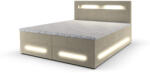 Expedo MINOR kárpitozott boxspring ágy + fedőmatrac - Krém / 160x200 (230511)