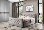 Expedo MATRAGI kárpitozott boxspring ágy + fedőmatrac - cappucino / 180x200 (227393)