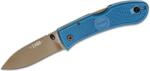 KA-BAR DOZIER FOLDING HUNTER, Lamă Tan d2, Mâner Albastru Zytel KB-4062D2