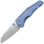 KUBEY Steeltle Stonewashed M390 LamăAlbastru TitanFramelock KB390C