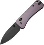 WEKNIFE WE Mâner din aluminiu purpuriuLamă neagră cu finisaj stonewashed CPM S35VNÎncuietoare Crossbar WE230