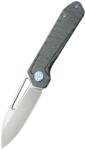 KUBEY Royal Frame Lock Cuțit de Buzunar EDC Front Flipper Flame Mâner din Titan 6AL4V KB321N