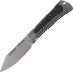 Kunwu GEEZER BEAD BLAST GRAY TITANIUM/COPPER FIBER HANDLE ELMAX SATIN FINISH J708T-1