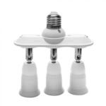Ledszaki E27-es foglalat elosztó adapter 3 ágú égő foglalat - ledszaki - 5 260 Ft