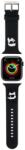 Karl Lagerfeld óraszíj fekete KLAWLSLKCNK Apple Watch 42mm (S1-S3) / 44mm / 45mm / 46mm / 49mm készülékhez