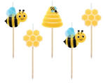  Méhecske Beehive tortagyertya, gyertya szett 5 db-os