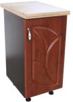 Spectral Mobila Corp inferior cu 1 Usa Dreapta Zebra, Wenge/MDF Cedru Frunza, blat Artar 40 x 85 x 60