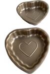 Cyrax Set 2 tavi cuptor, forma inima, 12cm (Set2CuptorInima)