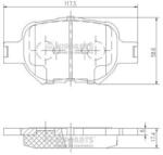 NIPPARTS set placute frana, frana disc NIPPARTS J3602091 (J3602091)