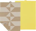 Södahl Lavete mari de bucătărie Twist 50 x 70 cm bej-galbene 2 buc (35085)