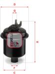 SOFIMA filtru combustibil SOFIMA S 1621 B (S 1621 B) - automobilus
