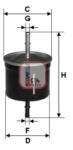 SOFIMA filtru combustibil SOFIMA S 1624 B (S 1624 B)