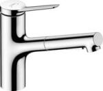 Hansgrohe Zesis M33 egykaros mosogató csaptelep 140 kihúzható kifolyóval, 2 jet (74800000)
