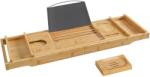 SONGMICS Bambusz Fürdokádra Helyezhető Tálca 75-109 Cm