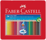 Faber-Castell Grip Színes Ceruza Háromszögletű Fémdobozos 24 Darabos