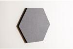  Noizero wall felt, akusztikus hangelnyelő falpanel hatszög, világosszürke 55x48x2cm (AFPF-01)