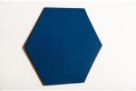  Noizero wall felt, akusztikus hangelnyelő falpanel hatszög, officetkék 55x48x2cm (AFPF-03)