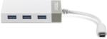 TRENDnet TUC-ETGH3 USB 3.0 HUB - 3+1 Portos, Fehér (TUC-ETGH3)